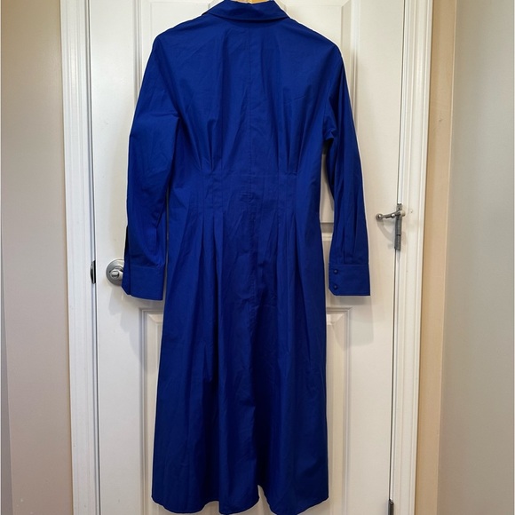 SOLD! NWT MAX MARA STUDIO Blue Pancia Shirt Dress Size : IT42 170/92A Retail$499 - Picture 11 of 11